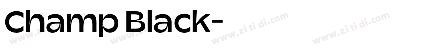 Champ Black字体转换